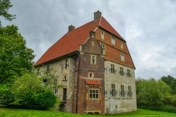 Moated Renesance Castle Billerbeck Germany — Stock fotografie