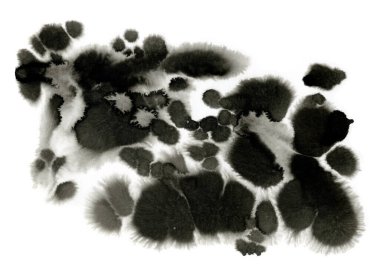 siyah mürekkep soyut monokrom arkaplan, sıçrama ve lekeler, el çizimi resimleme