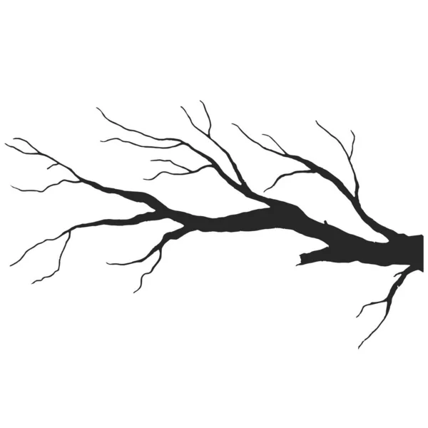 Projekt gałęzi drzewa halloween design wektor rysunek — Wektor stockowy