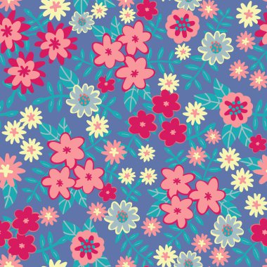 Sorunsuz çiçek deseni. Moda için çiçek arka plan yazdırır. Dizayn Tekstil, duvar kağıtları, ambalaj, kağıt için. Dikişsiz desen arka plan. yüzey desen tasarım
