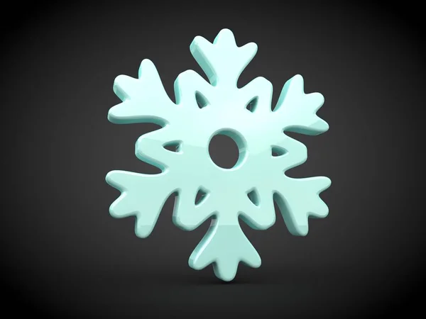 Εικόνα Εικόνα Του Μπλε Snowflake Δομή Κρυστάλλου Σύμβολο Κρύο Χειμώνας — Φωτογραφία Αρχείου
