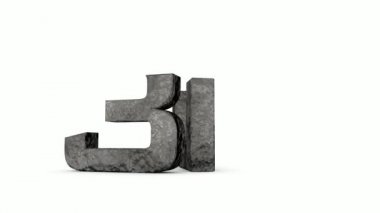 3D Animasyon 3d grafik sembolünün derleme.