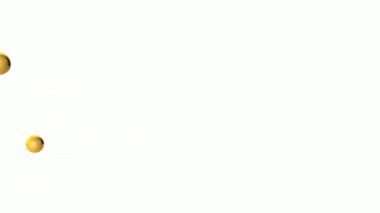 birçok top 3D animasyon.