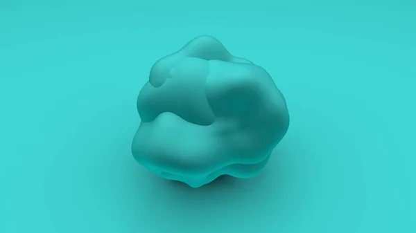 Rendering 3D di un oggetto sferico con superficie ondulata. Immagine per lo sfondo del desktop. Astratto, illustrazione 3D del design futuristico . — Foto Stock
