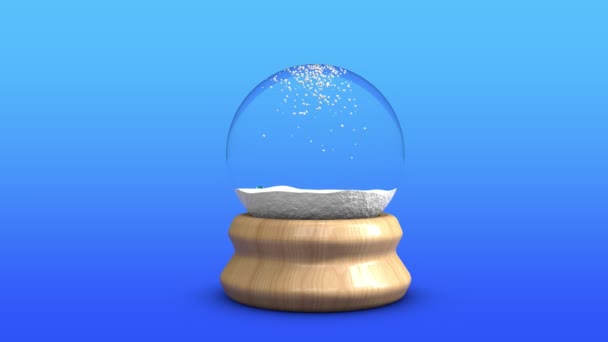 Animation Nouvelle Année 2021 Qui Apparaît Dans Une Boule Neige — Video