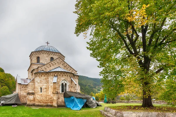 Église Dans Monastère Orthodoxe Gradac Serbie Monastère Gradac Est Situé — Photo