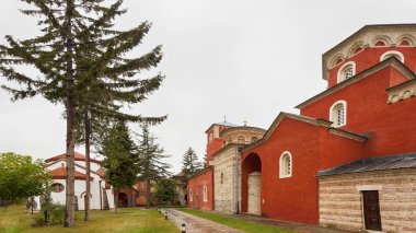 Ünlü Ortodoks Manastırı Zica, Kraljevo - kutsal Dormition, 13. yüzyıl Bizans Romanesk Manastır Kilisesi