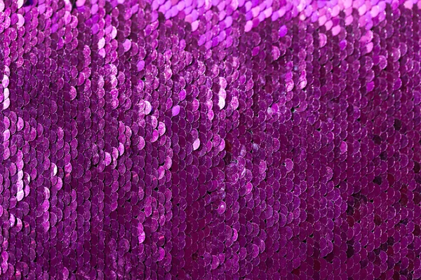 Beautiful iridescent sequins texture, fish scale fabric backgrou — Stock Photo, Image