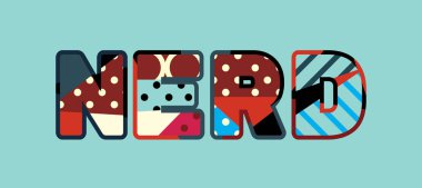 Renkli soyut tipografi yazılı kelime inek kavramı. Vektör Eps 10 kullanılabilir.