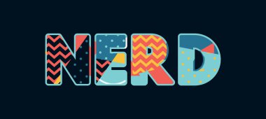 Renkli soyut tipografi yazılı kelime inek kavramı. Vektör Eps 10 kullanılabilir.