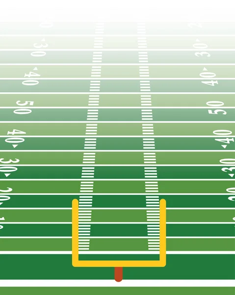 Illustration Fond Terrain Football Américain Format Vertical Vecteur Eps Disponible — Image vectorielle