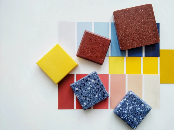 Kolaj iç tasarım için yapay taş. Coloristics.