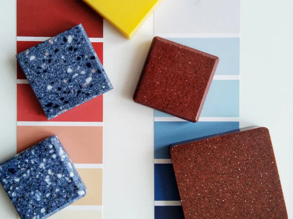 Kolaj iç tasarım için yapay taş. Coloristics.