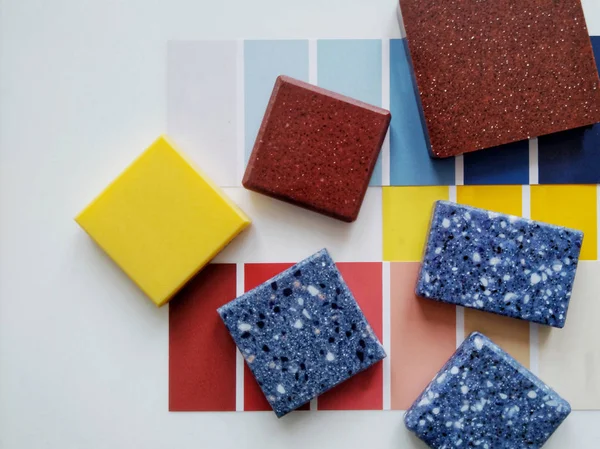 Kolaj iç tasarım için yapay taş. Coloristics.