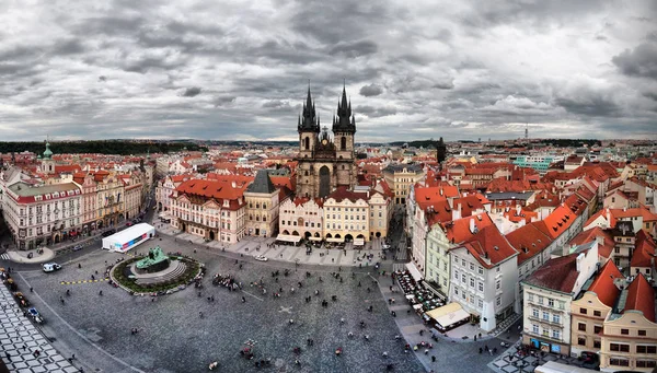 Vista Panorâmica Antiga Arquitetura Antiga Praga República Checa — Fotografia de Stock