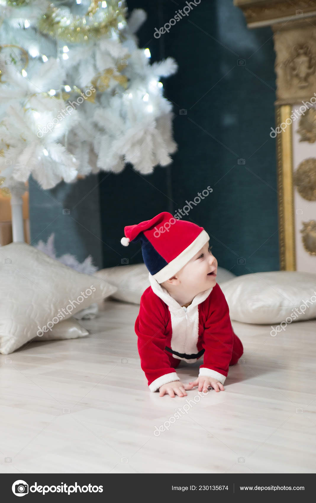 baby boy santa costume