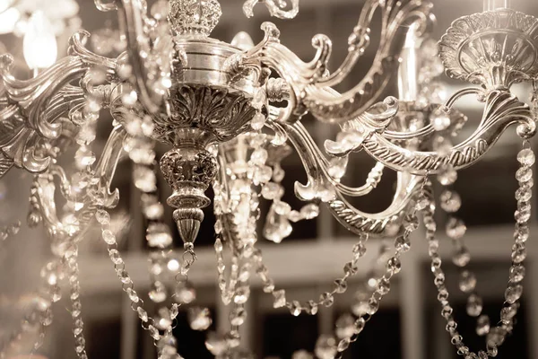 Close View Details Luxury Vintage Chandelier — Stock Photo, Image