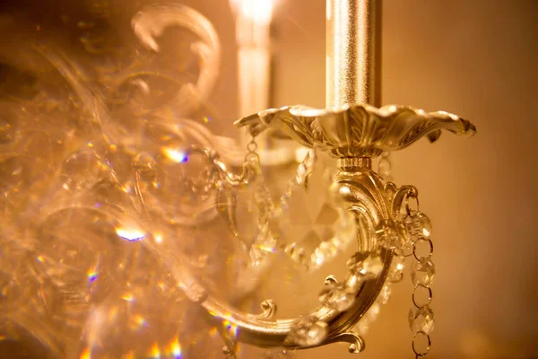 Close View Details Luxury Vintage Chandelier — Stock Photo, Image