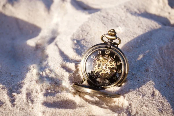 Ретро Годинник Піску Концепція Часу — стокове фото