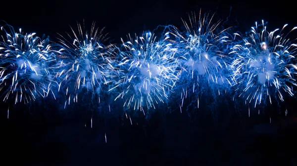 Feuerwerk Hintergrund Festival Jubiläum Silvestershow — Stockfoto