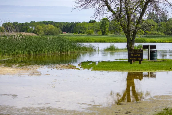 Flooded State park in Wisconsin.