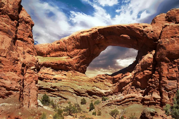 Beautiful Arches National Park Een Nationaal Park Het Oosten Van — Stockfoto
