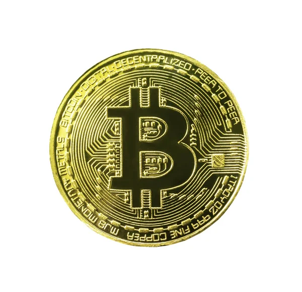 Beyaz kırpma yoluyla izole Bitcoin