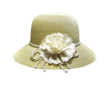 Kadın şapka izole yay ile