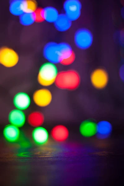 Natal Ano Novo Bokeh — Fotografia de Stock