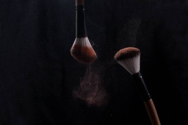makyaj fırça sanat sıçrama toz ezilmiş