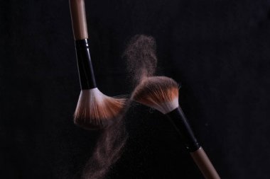 makyaj fırça sanat sıçrama toz ezilmiş