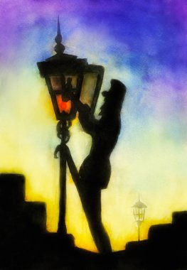 Lamplighter aydınlatma gaz lambaları