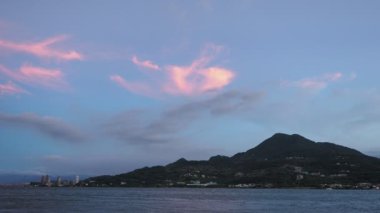Tamsui, Taipei, Tayvan 'da günbatımı