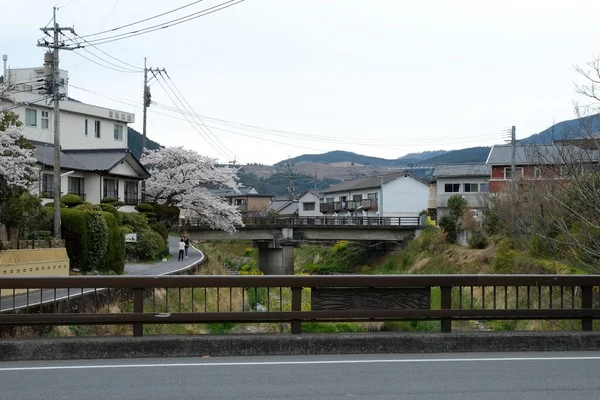 Fachada Las Calles Yufuin Oita Japón Una Ciudad Turística Destino —  Fotos de Stock