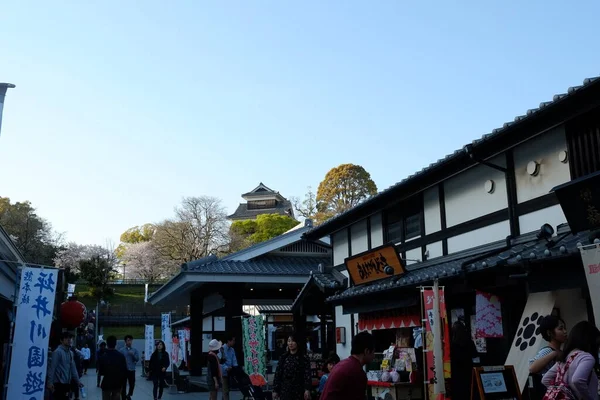 Fasáda Hradu Kumamoto Japonském Kumamoto — Stock fotografie