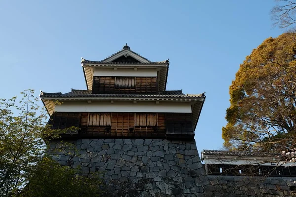 Facciata Del Castello Kumamoto Kumamoto Giappone — Foto Stock