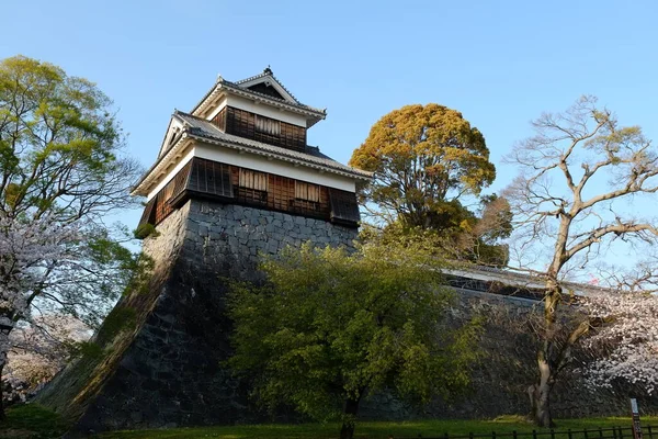 Kasteel Kumamoto Gevel Kumamoto Japan — Stockfoto