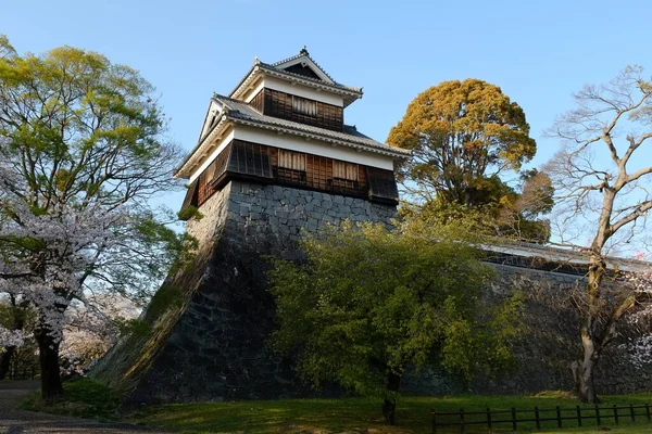 Fasada Zamku Kumamoto Kumamoto Japonia — Zdjęcie stockowe