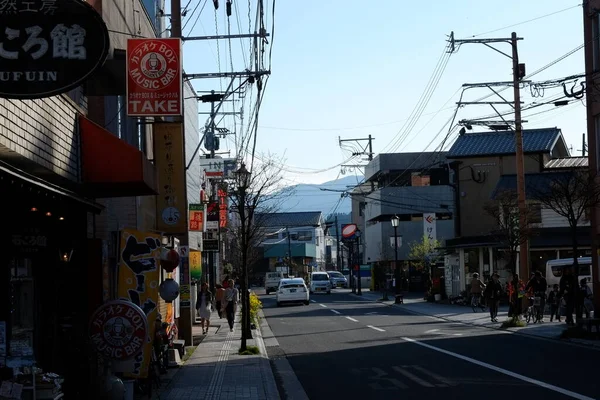 Πρόσοψη Των Δρόμων Κουμαμότο Στην Ιαπωνία — Φωτογραφία Αρχείου
