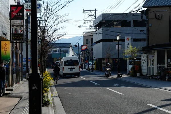 日本熊本的熊本街道立面 — 图库照片