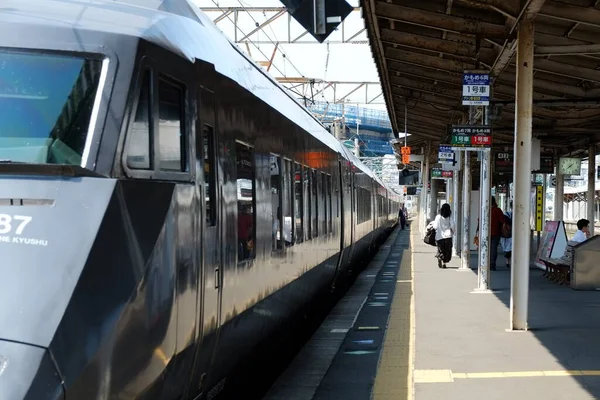 Kumamoto Stationsfasad Kumamoto Japan — Stockfoto