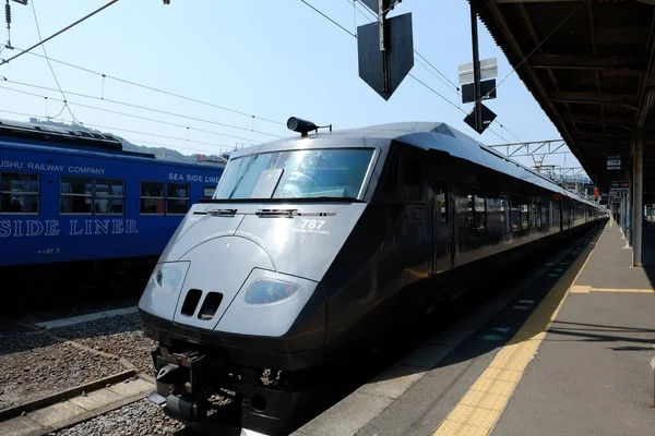 Kumamoto Stationsfasad Kumamoto Japan — Stockfoto