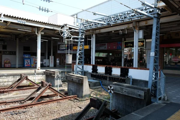 Facciata Della Stazione Kumamoto Kumamoto Giappone — Foto Stock