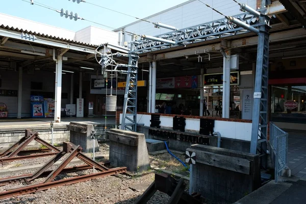 Πρόσοψη Σταθμού Kumamoto Στο Kumamoto Ιαπωνία — Φωτογραφία Αρχείου