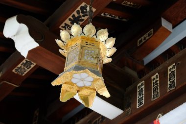 Japonya, Fukuoka 'da Kushida-jinja (Kushida Tapınağı) cephesi.