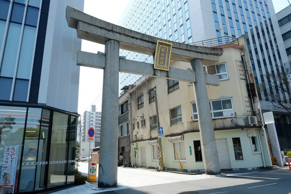 日本福冈的Kushida Jinja Kushida Shrine — 图库照片