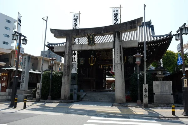 日本福冈的Kushida Jinja Kushida Shrine — 图库照片