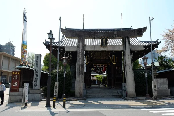 日本福冈的Kushida Jinja Kushida Shrine — 图库照片