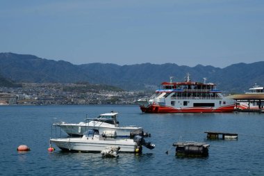 Japonya, Hiroşima 'da Itsukushima manzarası. Halk arasında Miyajima olarak bilinir..