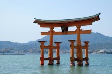 Japonya, Hiroşima 'da Itsukushima manzarası. Halk arasında Miyajima olarak bilinir..